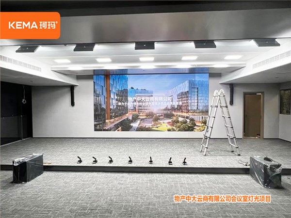 视频会议室灯光：物产中大云商会议室灯光改造