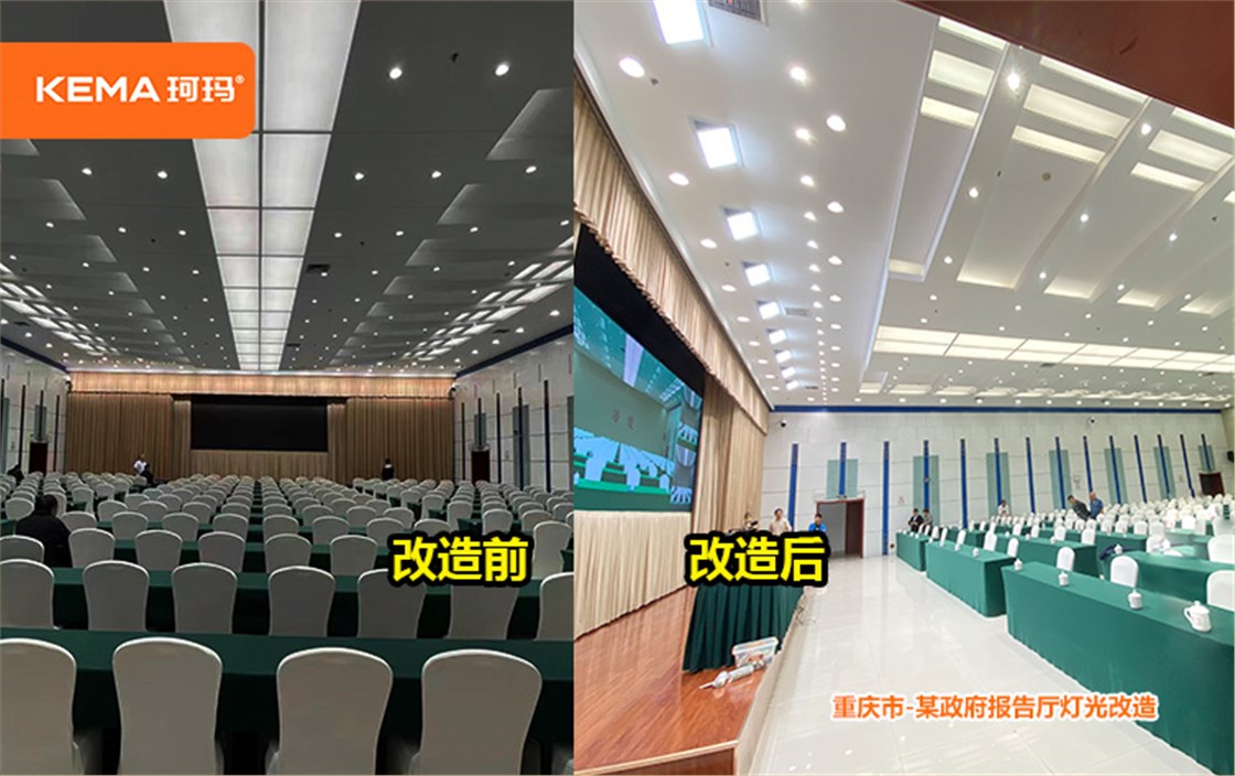 重庆市某政府视频会议室灯光 (6)