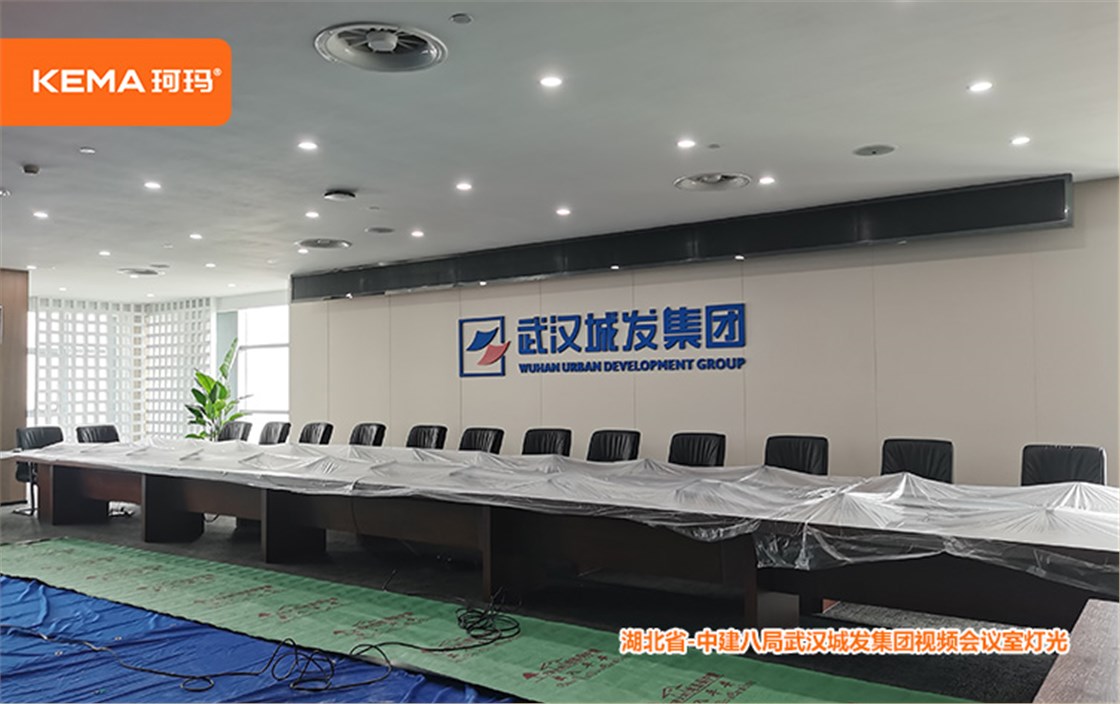 中建八局武汉城发集团视频会议室灯光 (2)