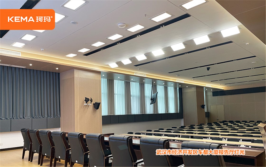 武汉市经济开发区车都大厦报告厅灯光1
