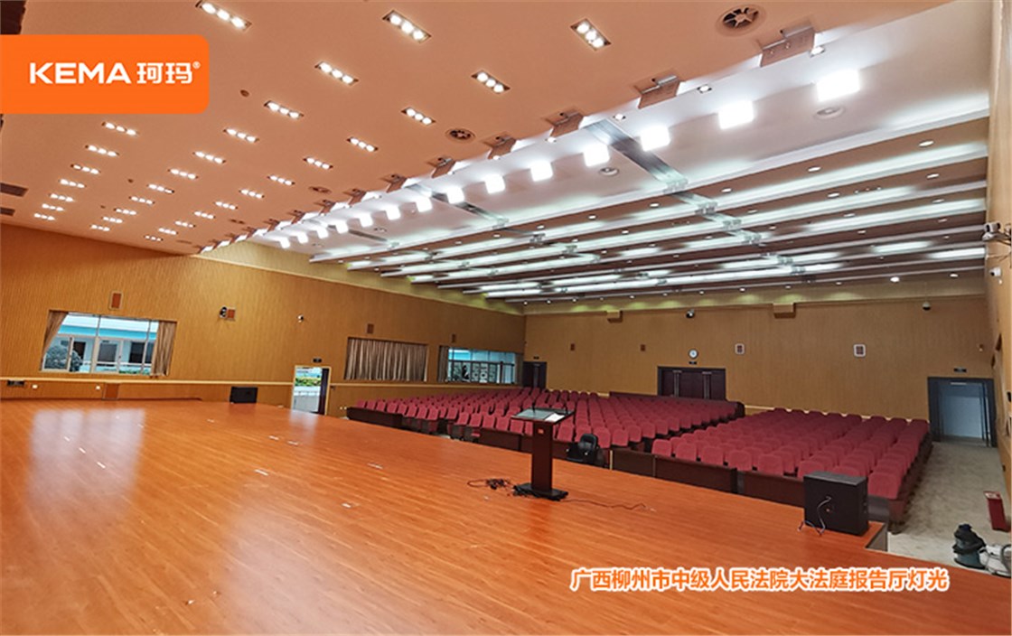 广西柳州市中级人民法院大法庭报告厅灯光5