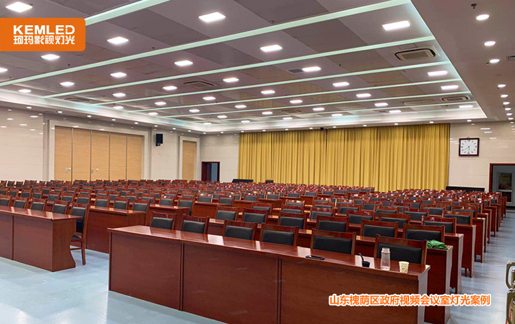政府视频会议室灯光