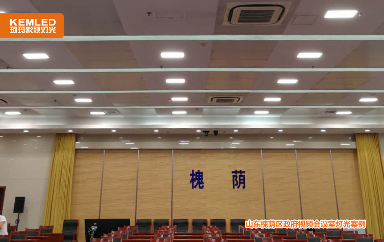 政府视频会议室灯光